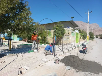 عملیات اجرایی تونل نوری در ورودی پارک محله ای